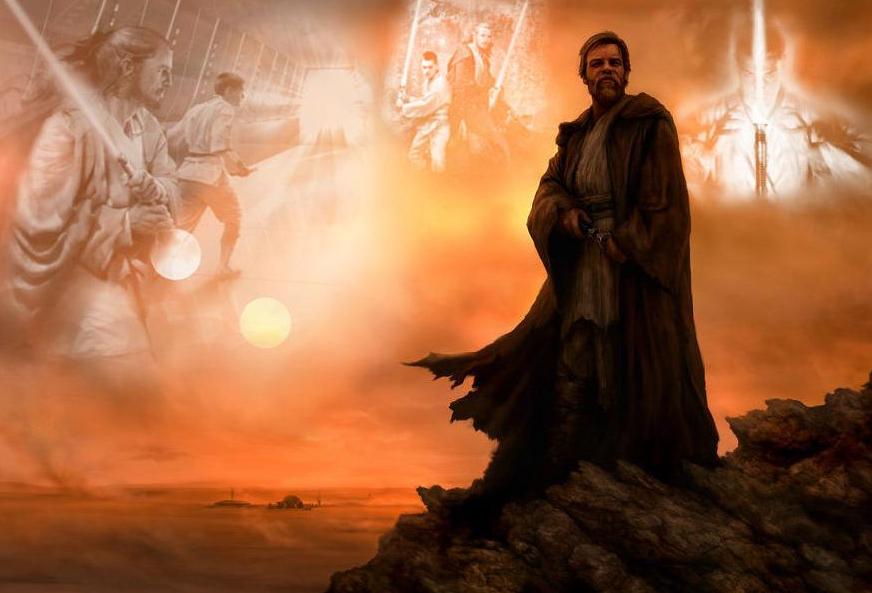 Obi-Wan Kenobi in un artwork [autore sconosciuto]