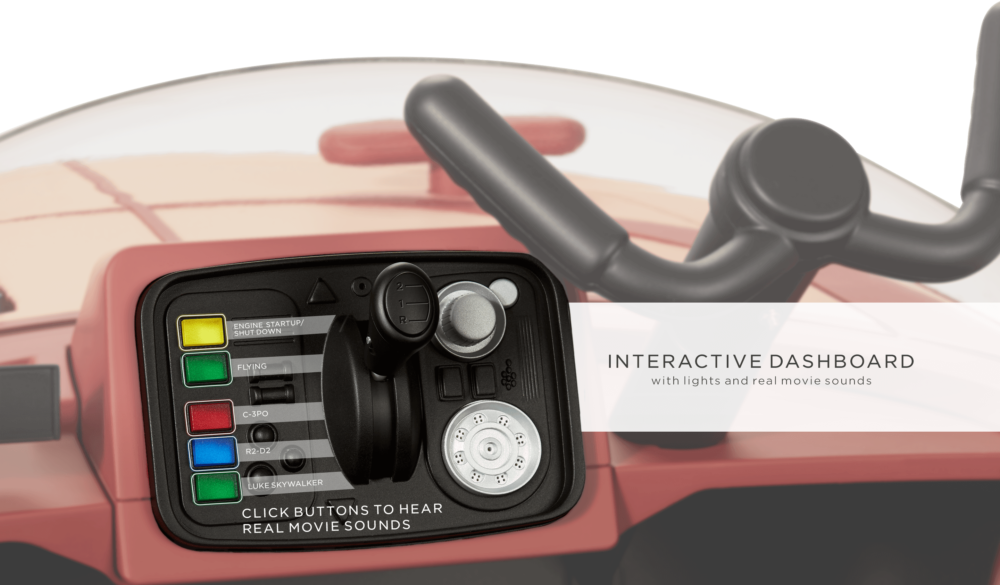 I comandi dello speeder di Luke Skywalker