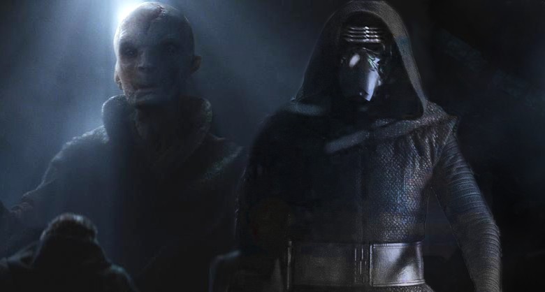 Snoke e Kylo Ren in una fan art.Da: talky! movie