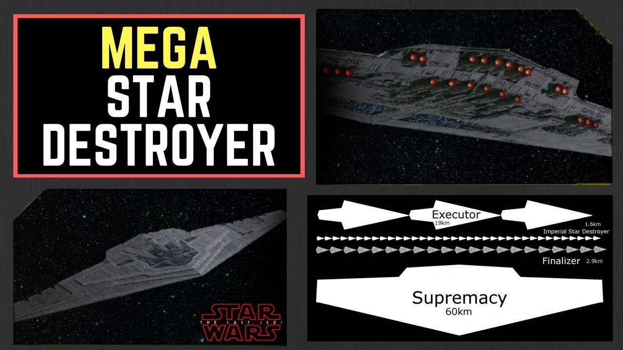 Ecco la Supremacy, il Mega Star Destroyer di Snoke.Da: youtube
