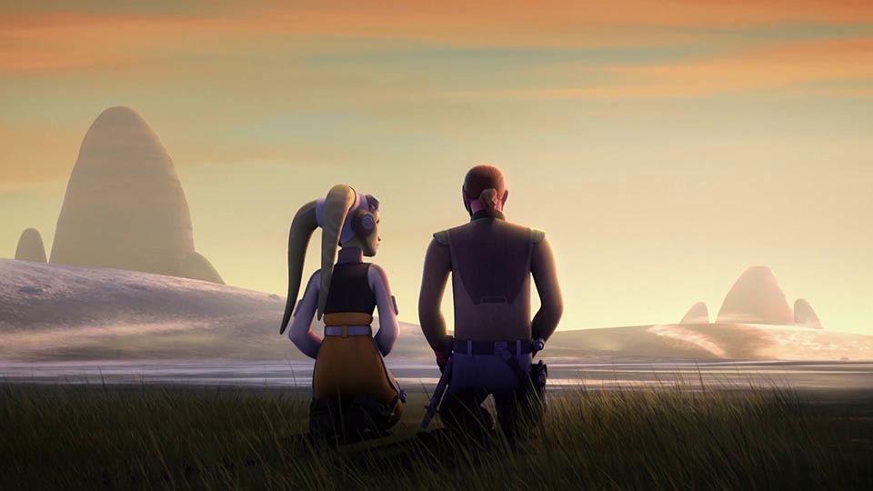 Hera Syndulla e Kanan Jarrus nel trailer della quarta stagione di Rebels.