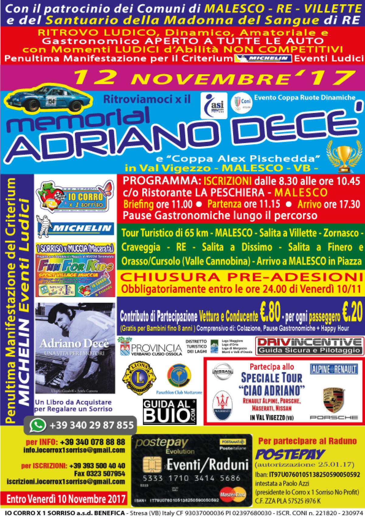 Memorial Adriano Dece' per la solidarietà - 