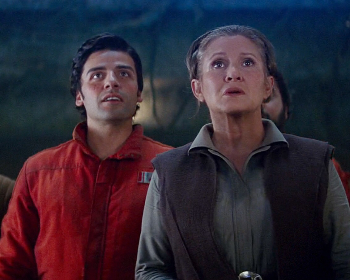 Poe e Leia ne Il risveglio della Forza.Da: pinterest