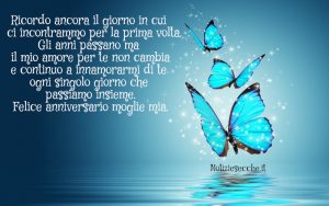 Auguri di anniversario per mia moglie: Frasi romantiche