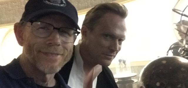 Ron Howard e Paul Bettany sul set dello spin-off di Star Wars.Da: Twitter