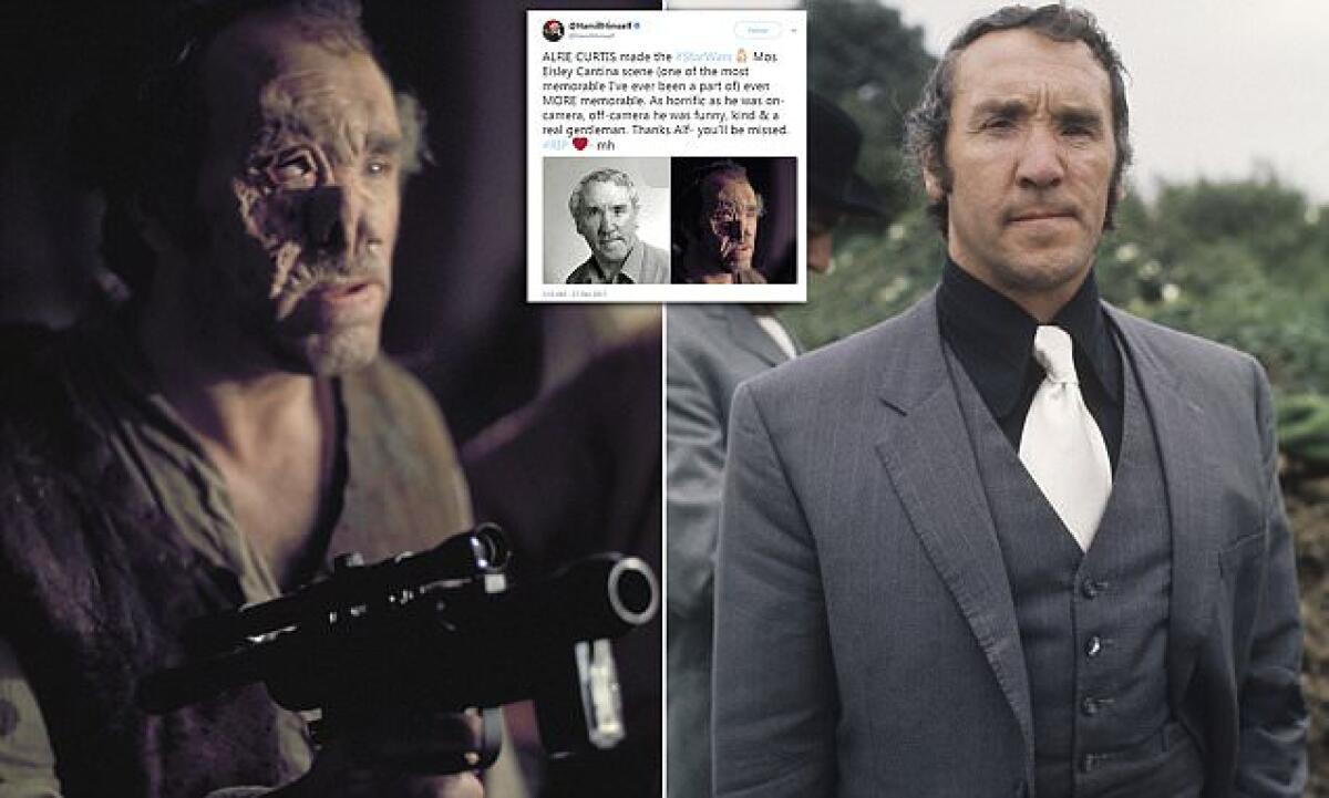 Star Wars: addio ad Alfie Curtis, interprete del Dr. Evazan - L'attore Alfie Curtis, interprete del Dr. Evazan in Star Wars.
Da: news2read