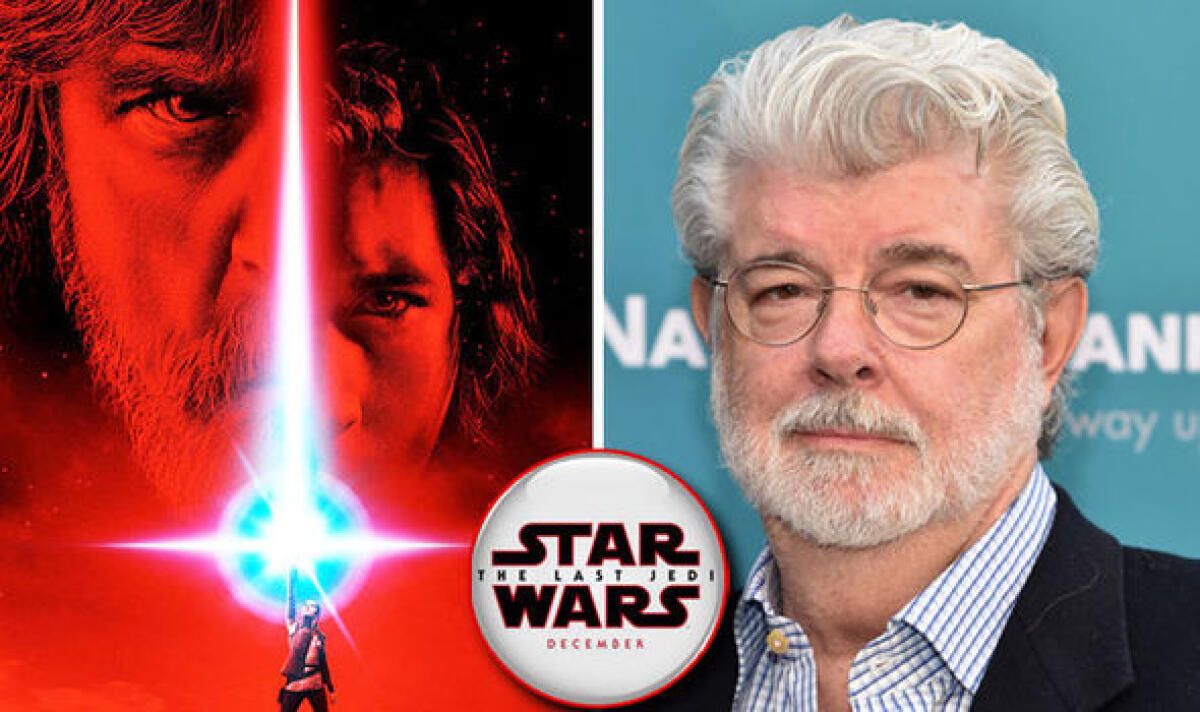 Alcune idee di Lucas alla base della storia di The Last Jedi - George Lucas e il suo parere in merito ad Episodio VIII.
Da: daily express