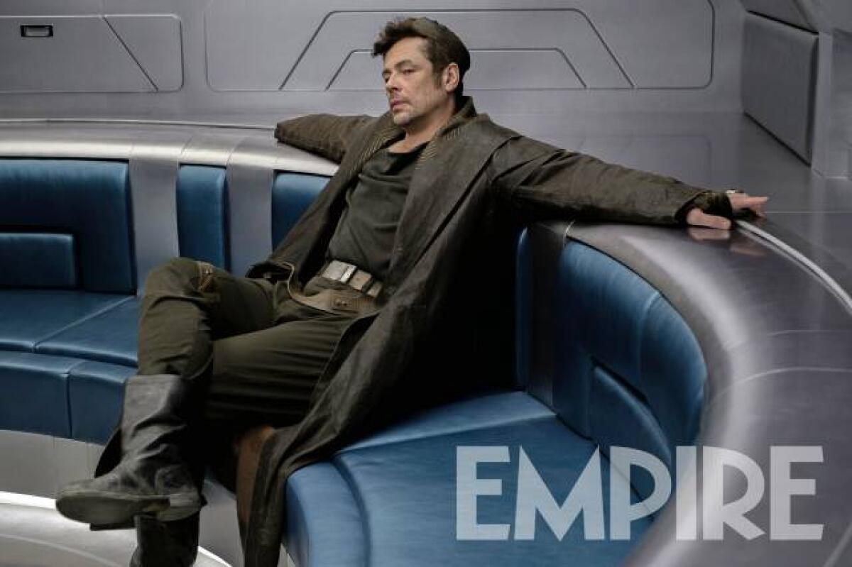 Benicio del Toro parla di DJ - DJ, interpretato da Benicio Del Toro. 
Da: Empire.com