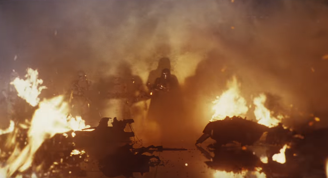 Phasma in una scena di Episodio VIII