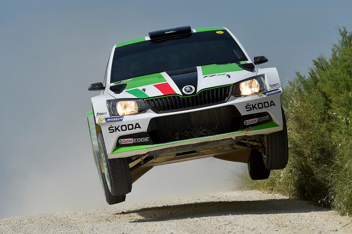 Scandola al rally di Svezia con la Fabia - 