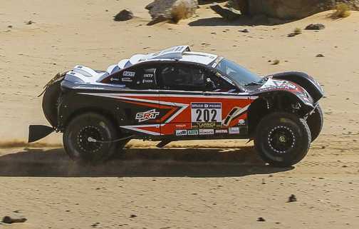 Il vincitore Serradori su buggy SRT motorizzato Chevy