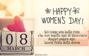 Buona festa della donna moglie