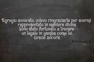 Frasi per ringraziare un avvocato