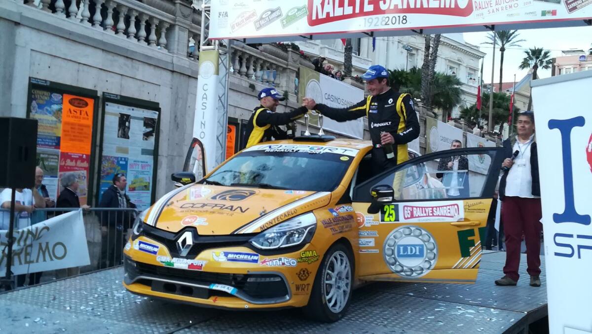 AL 65° RALLYE SANREMO CANZIAN CENTRA LA VITTORIA FRA LE CLIO R3T, PARIS DOMINA FRA LE TWINGO - 