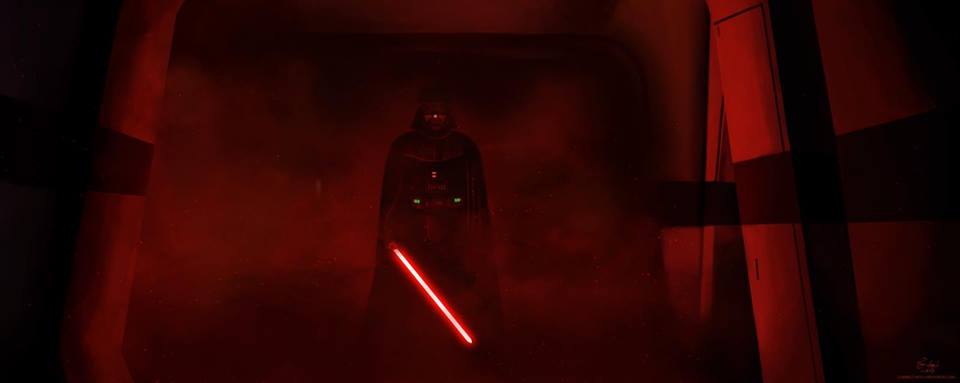 Darth Vader nella scena finale di Rogue One.Fonte: Youtube