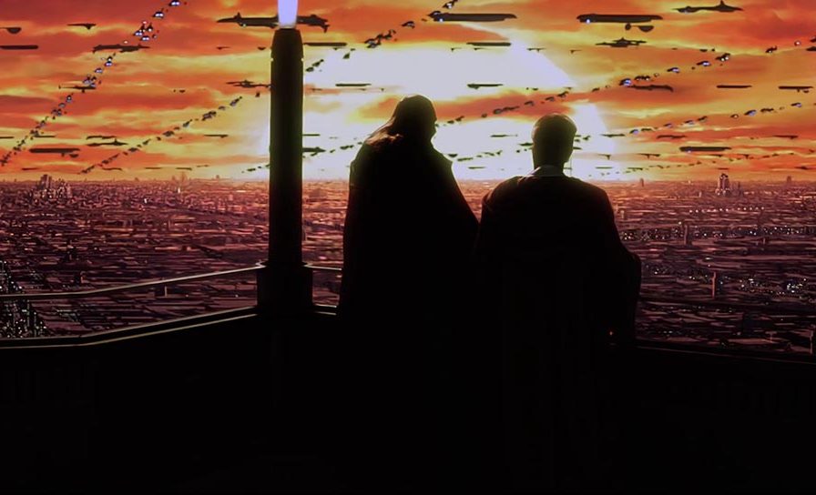 Tramonto su Coruscant da Episodio I