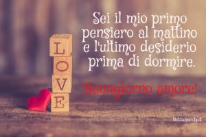 Frasi Buongiorno per Fidanzato amore
