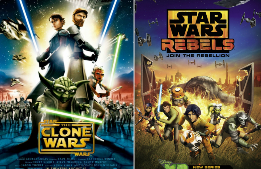 Le serie animate "The Clone Wars" e "Star Wars Rebels"