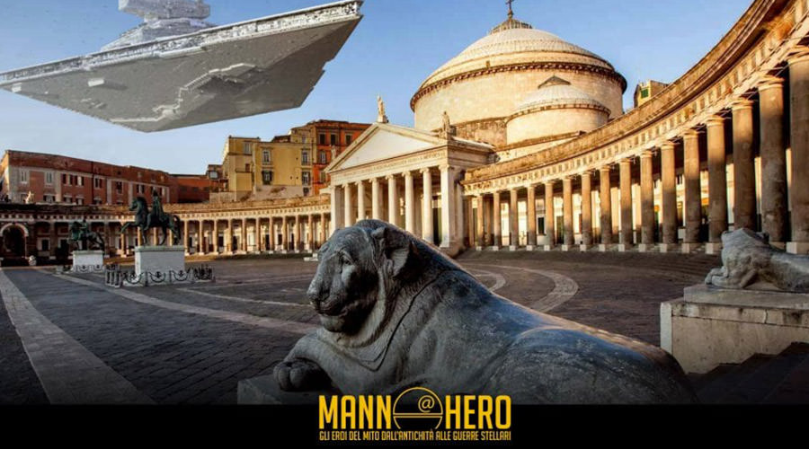Napoli si prepara alla mostra dedicata a Star Wars.Da: Napolike