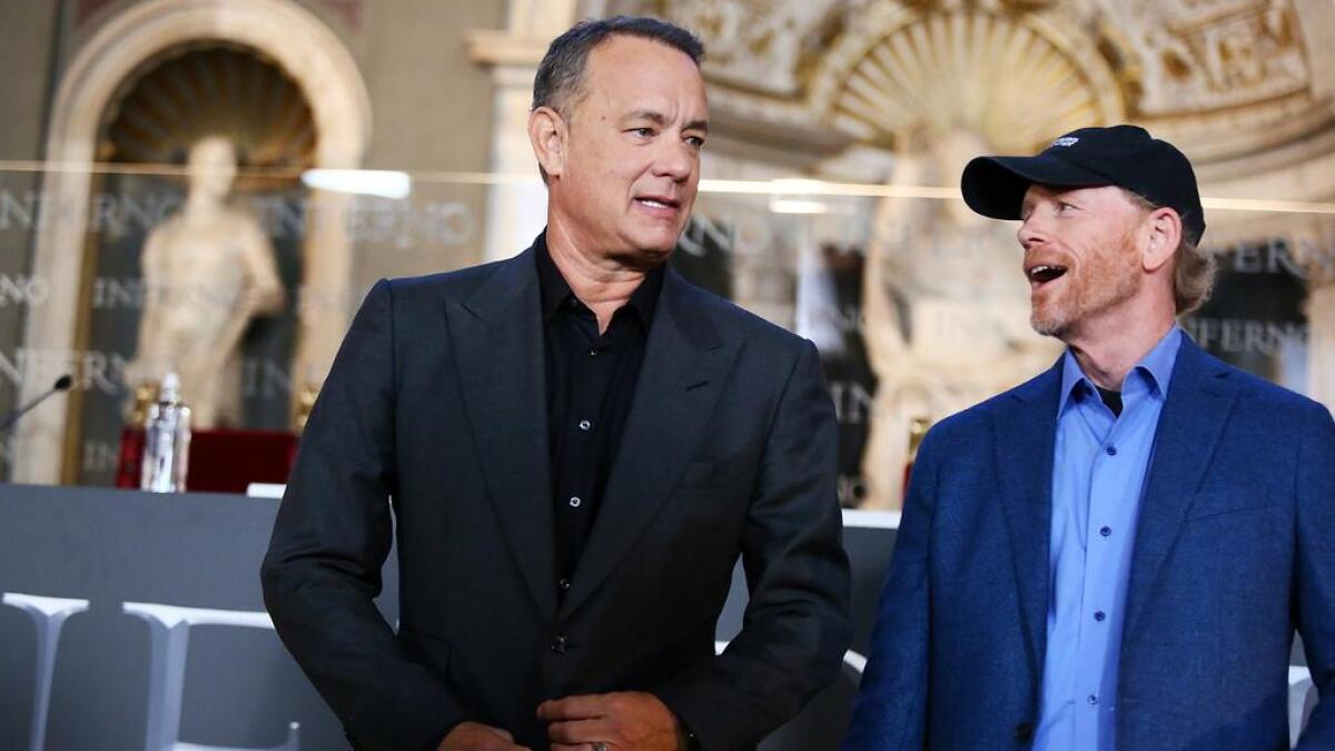Tom Hanks doveva avere un cameo all'interno di Solo - L'attore Tom Hanks e il regista Ron Howard. Da thenational.ae