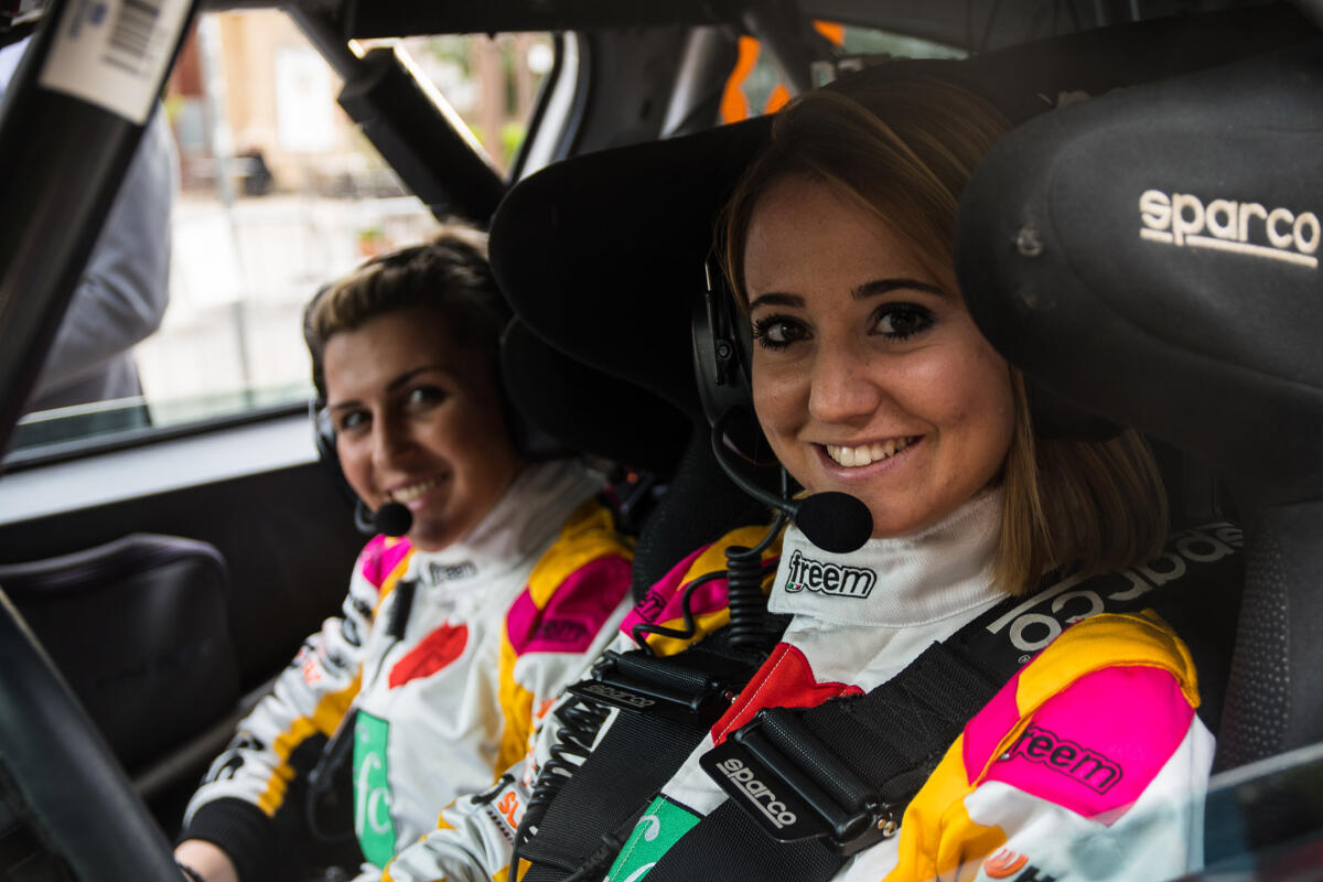 Rachele Somaschini al giro di boa del CIR al 51° Rally Elba - 