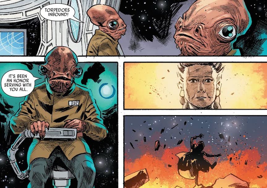 Estratto della miniserie a fumetti: "Star Wars: The Last Jedi Adaptation"