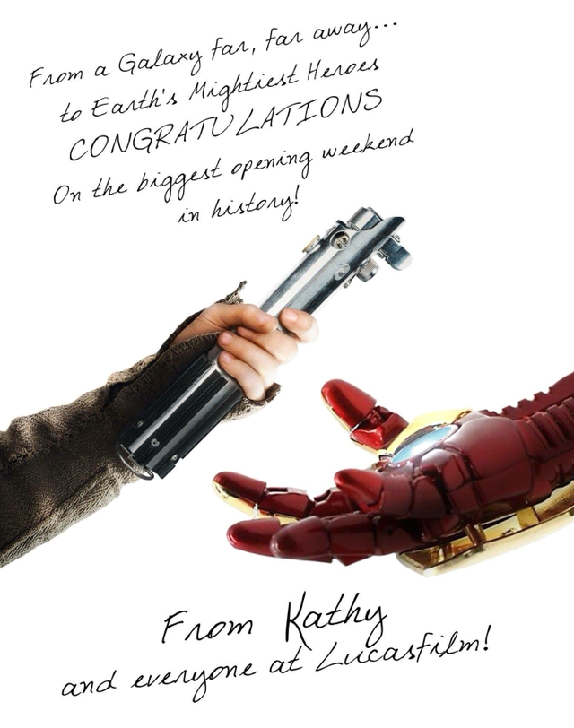 La dedica di Lucasfilm alla Marvel