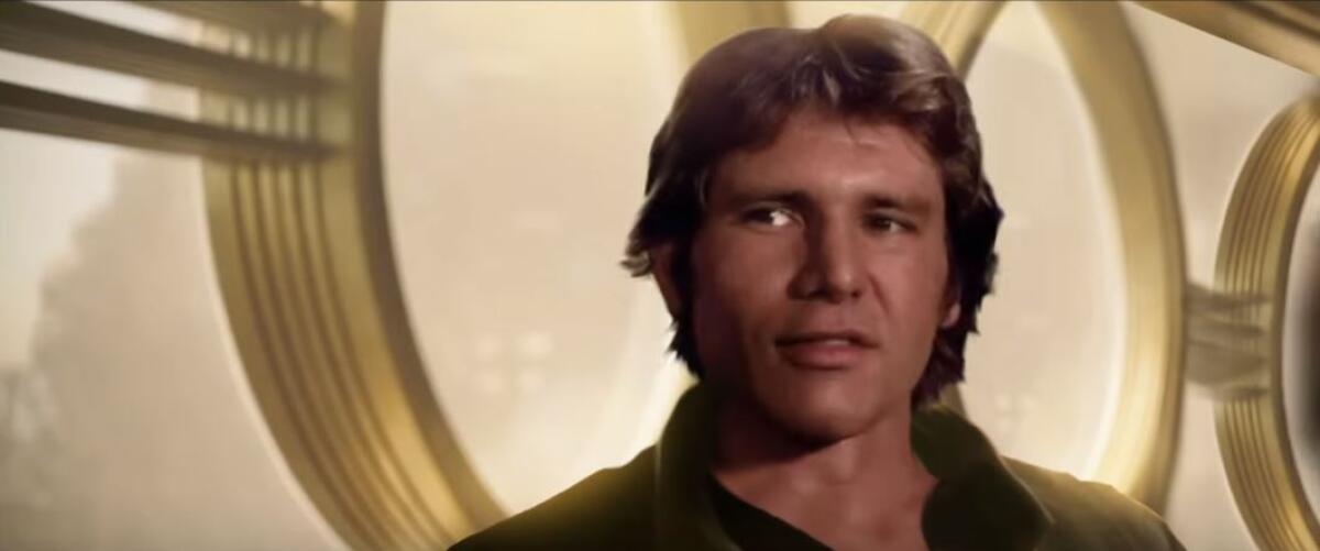 Il trailer di Solo ricostruito con Harrison Ford - Questo Han Solo sembra un po' da "sgrezzare".