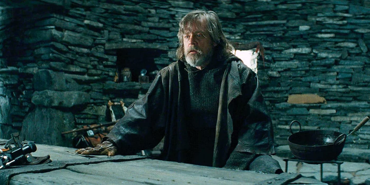 Luke Skywalker nella scena inedita di Episodio VIII.Da: CBR