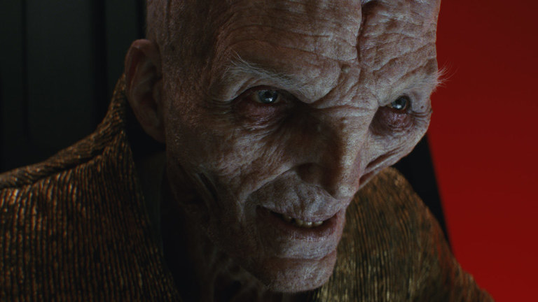 Il Leader Supremo Snoke.Da: starwars.com