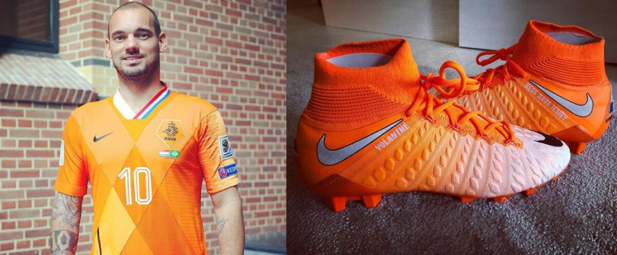 La maglia-mosaico per celebrare Sneijder - Sneijder, crediti: Instagram