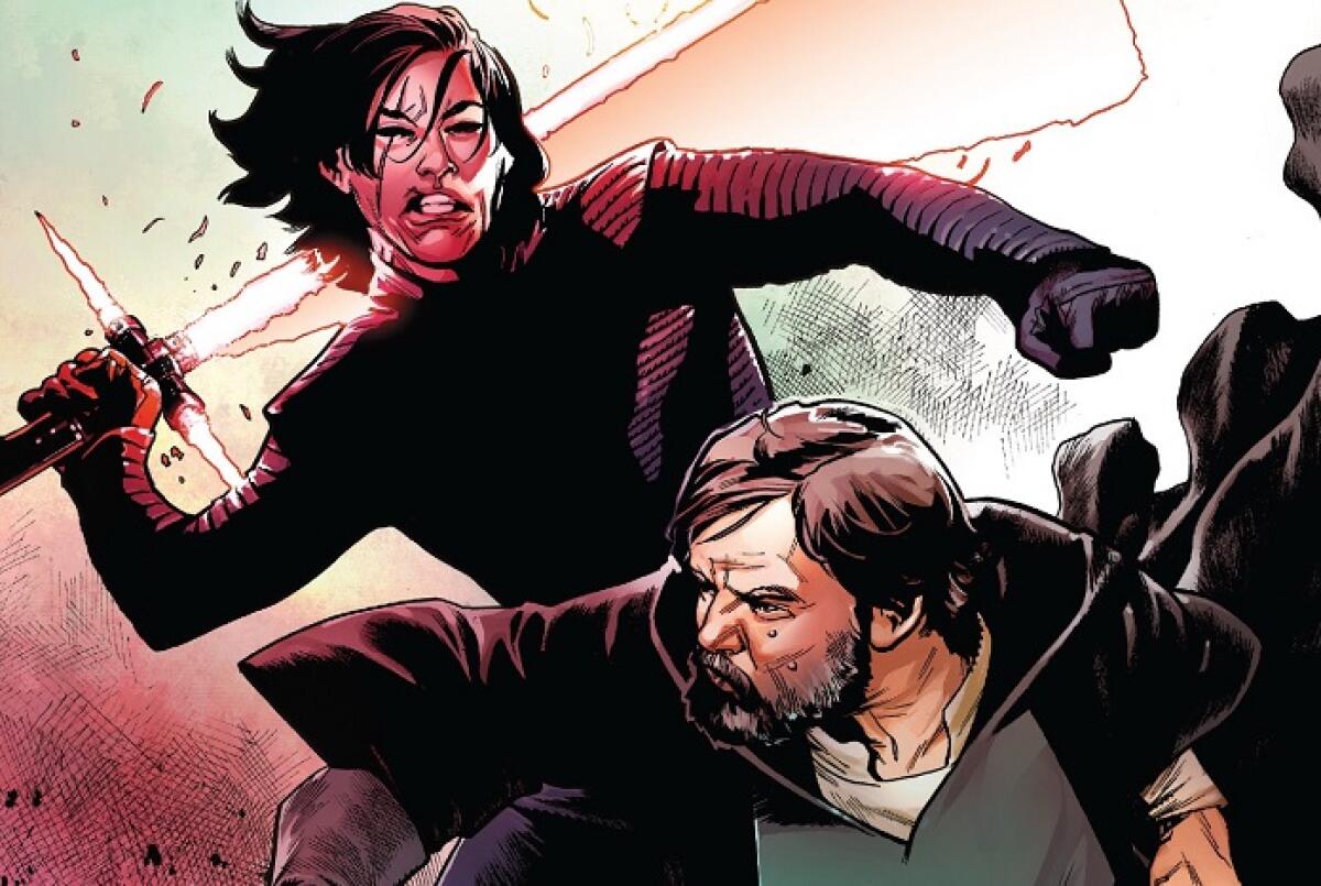 Svelati gli ultimi pensieri di Luke Skywalker prima di svanire - Copertina del sesto volume della miniserie a fumetti "Star Wars: The Last Jedi adaptation"