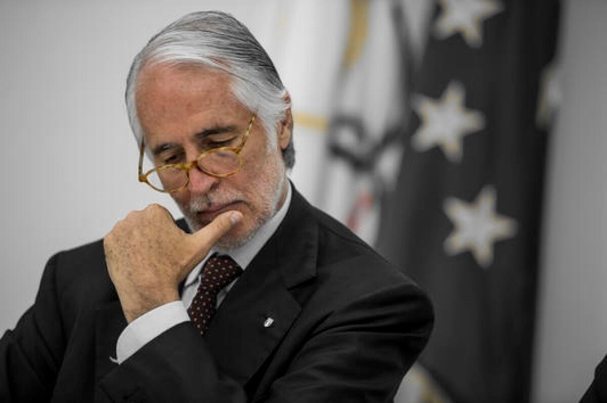 Serie B, Malagò: "Il collegio sta riflettendo" - 07/05/2018 Roma, Sede del Coni, conferenza stampa di presentazione della Race for the Cure, salute sport e benessere per la lotta ai tumori al seno.
Nella foto Giovanni Malagò presidente del Coni.