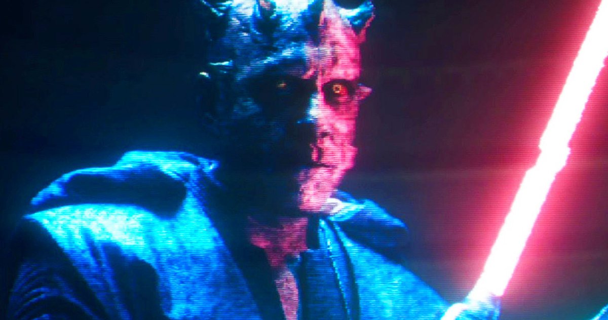 L'ologramma di Maul in "Solo".Da: tripplenerd