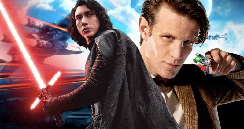 Matt Smith e Adam Driver, interprete di Kylo Ren.Da: movieweb