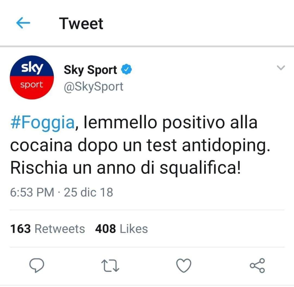 La bufala su Pietro Iemmello - 