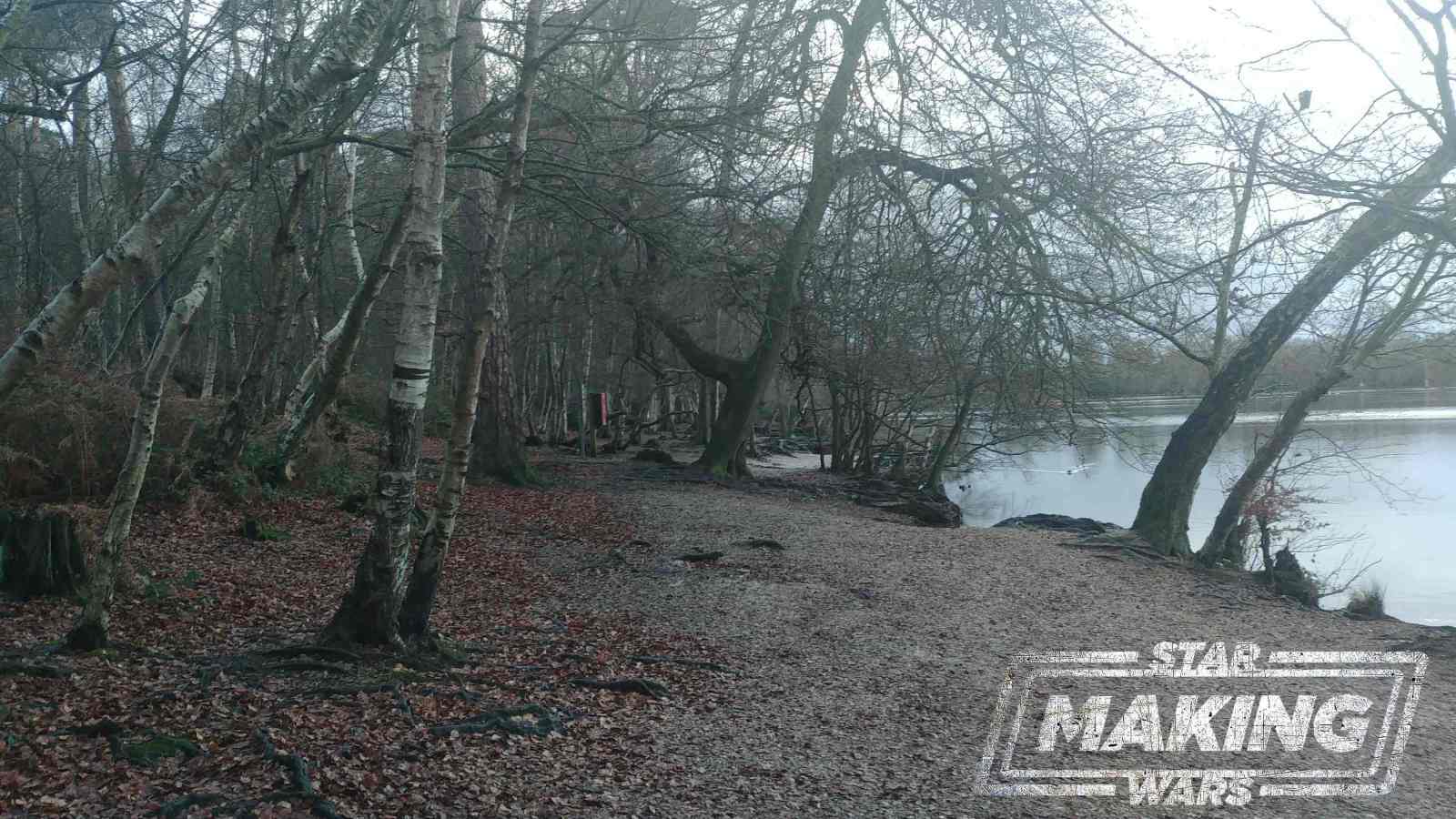 Parte del set di Black Park ripulita dalle foglie.Da: MSW