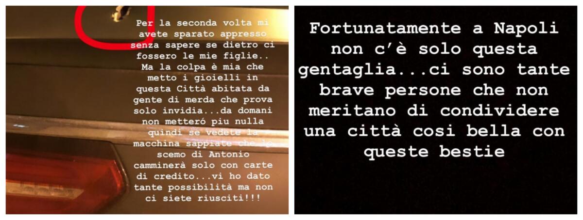 Napoli, spari contro l'auto di Antonio Vacca - 