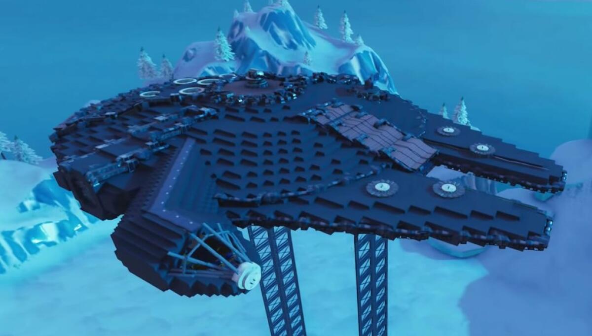 Un utente ricrea il Millennium Falcon su Fortnite - La riproduzione del Millennium Falcon su Fortnite.
Da: Fortnite intel