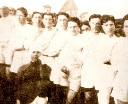 Foto storica dell'US Atleta nel torneo di calcio a sei a Molfetta. Crediti: wikiwand.com