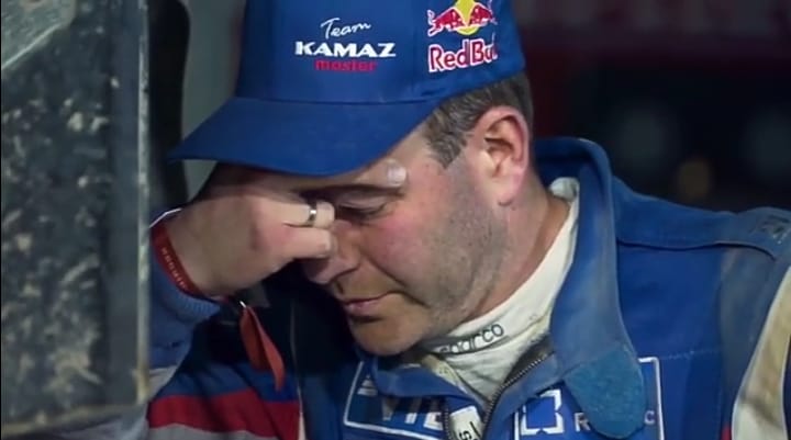 Karginov visibilmente scosso alla notizia dello spettatore investito