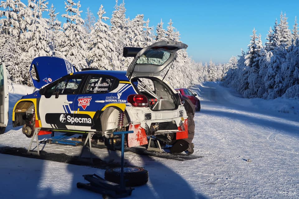 Adielsson ha chiuso 3° sulla Citroen C3 R5 della Saintéloc Racing
