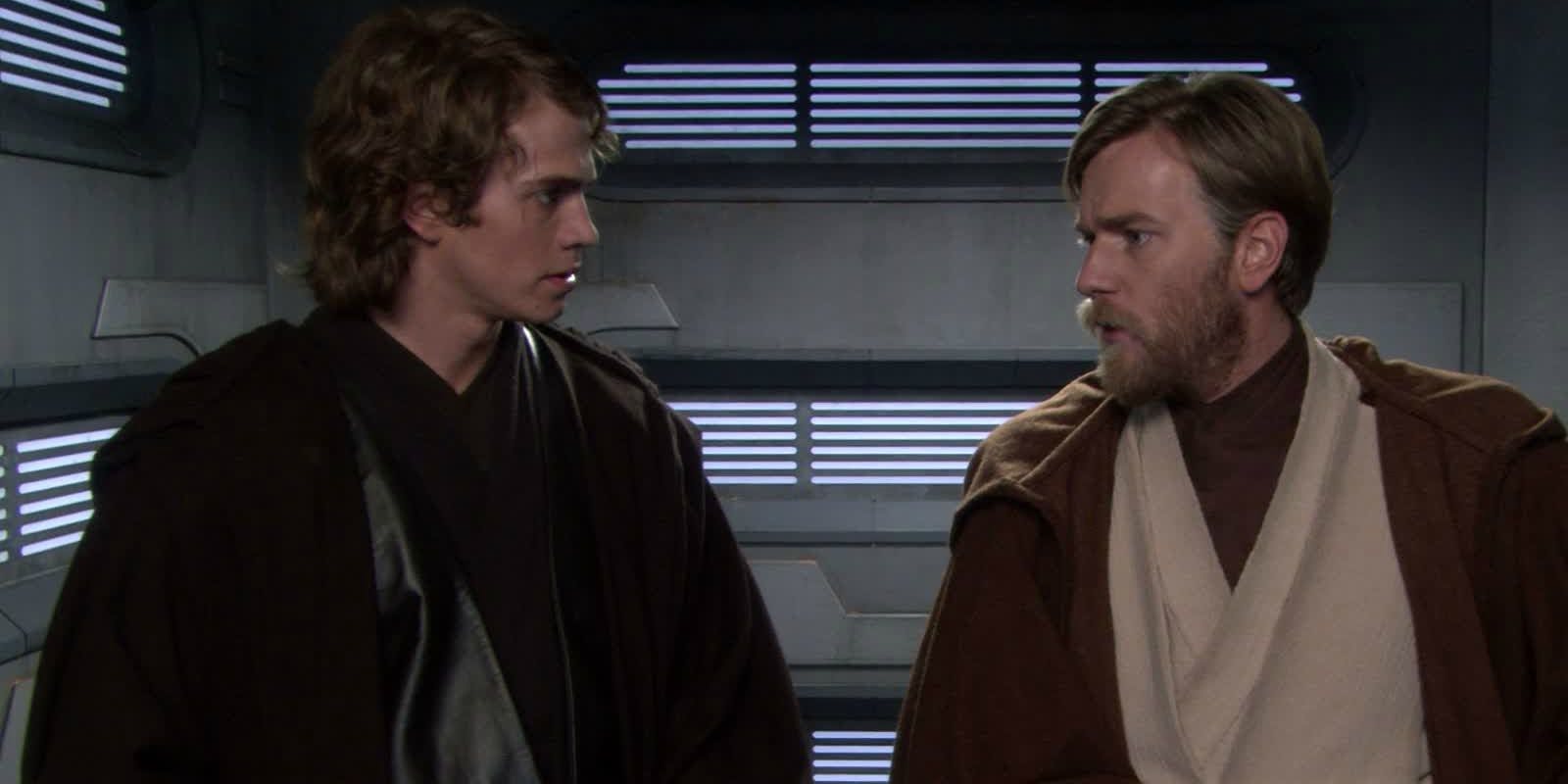 Anakin e Obi-Wan sull'Invisible Hand in Episodio III