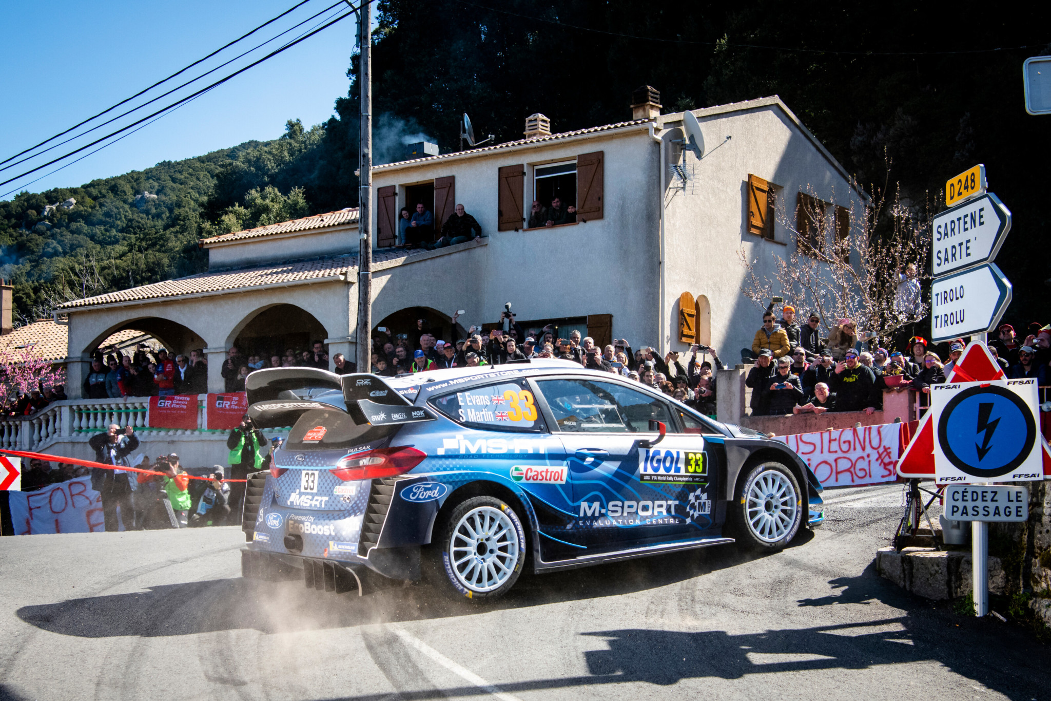 Evans sfortunato, una foratura gli toglie il secondo successo nel WRC (Jaanus Ree / RedBull Content Pool)