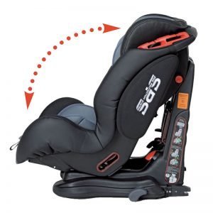 schienale reclinabile seggiolino auto foppapedretti isodinamyk nero