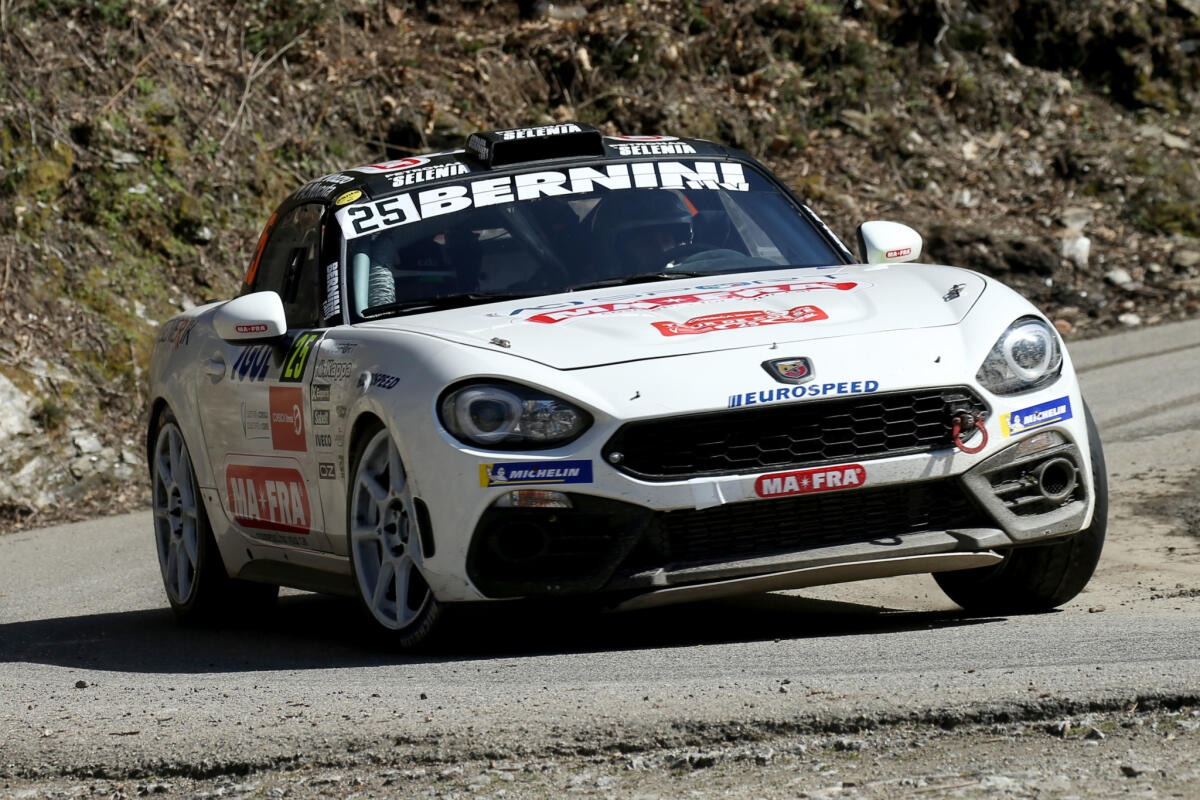 4 vetture alla prima gara dell'Abarth Rally Cup 2019 - 