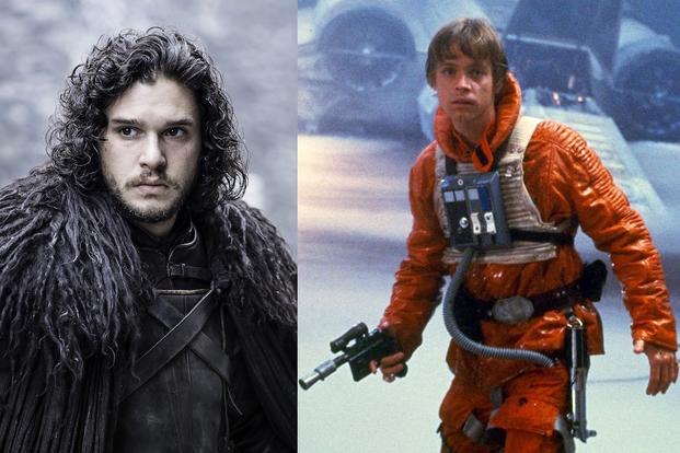 L'eroe di Star Wars, Luke Skywalker, e l'eroe di Game of Thrones, Jon Snow