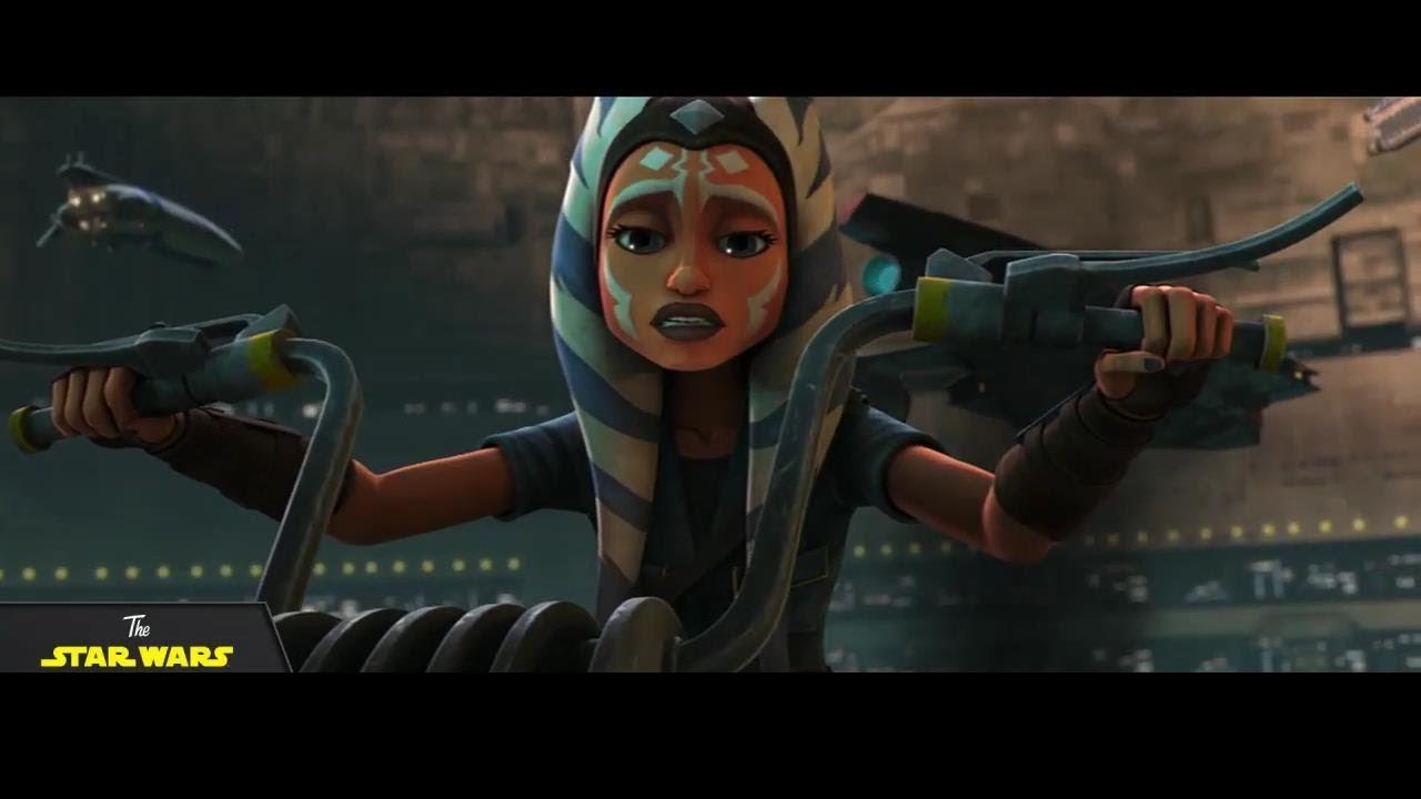 Ahsoka a Coruscant nelle prime immagini del trailer.Fonte: YouTube