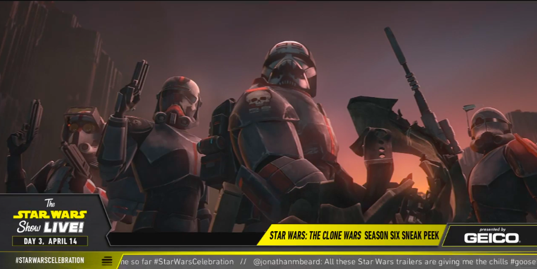 La "Bad Batch" con l'animazione completa nel trailer di The Clone Wars.Fonte: CNet