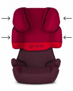 seggiolino cybex solution x protezioni laterali